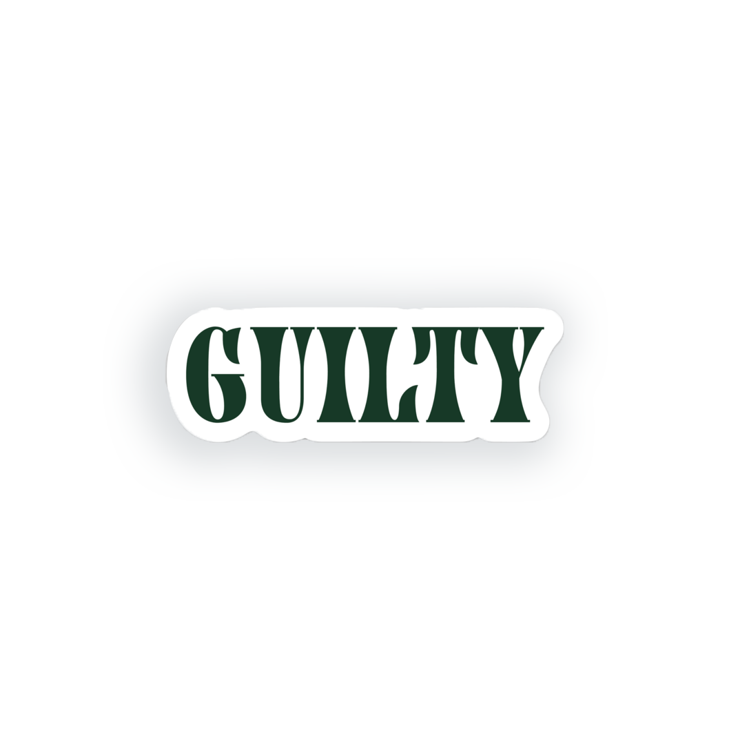 Guilty Sticker