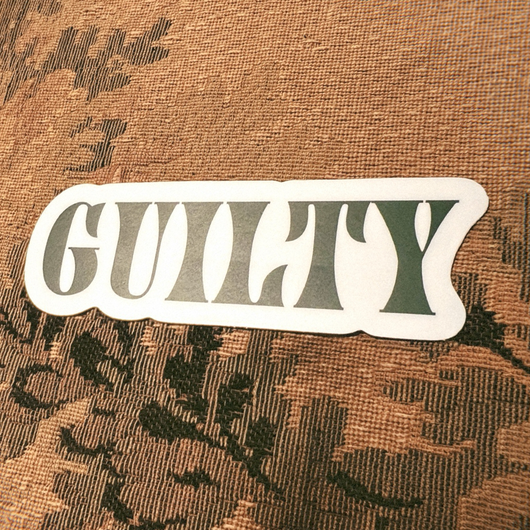 Guilty Window Sticker Guilty Sticker โ Harper O'Neill