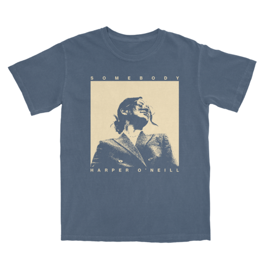 Blue Somebody Photo Tee